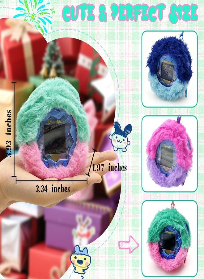 xcivi Protective Cover Compatible with Tamagotchi Paradise, Soft and Fluffy Protective Cover, Accessories for Tamagotchi Paradise (Pink) - Image 2